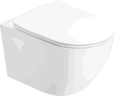 Mexen Lena 2.0  miska wc Rimless Tornado z deską wolnoopadającą slim, duroplast, biała połysk - 3022L4000T