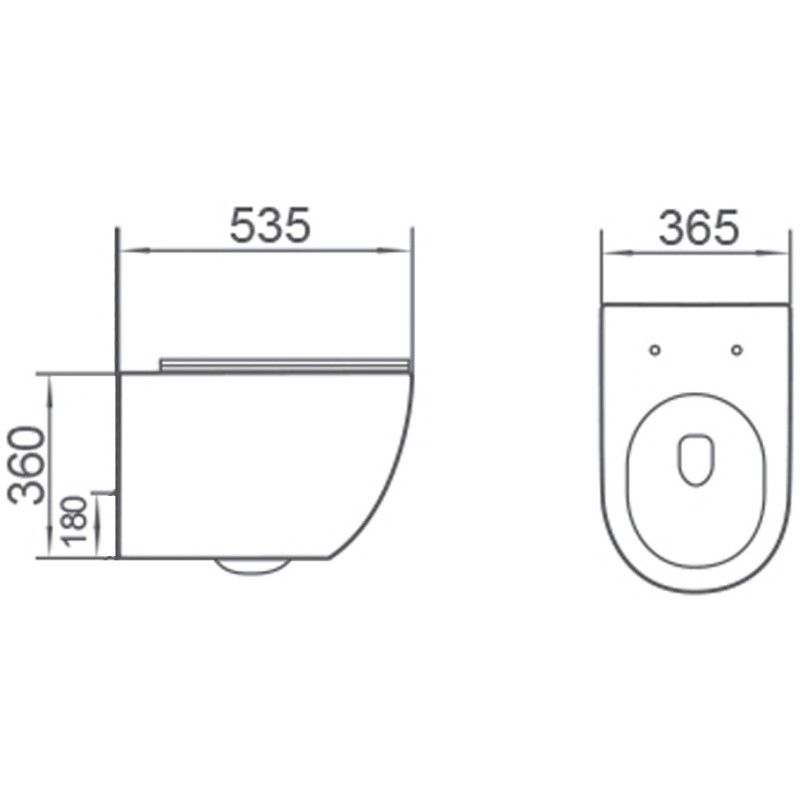 Mexen Lena miska wc Rimless Tornado z deską wolnoopadającą slim, duroplast, biała połysk - 3022L4000T
