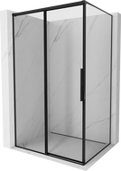 Mexen Rox kabina prysznicowa rozsuwana lewa 130 x 120 cm, czarna ramka, czarna -  8C2-130-120-70-70-L