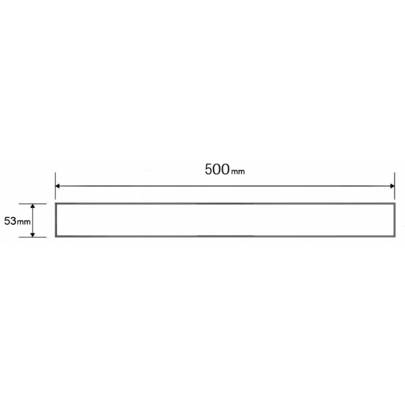 Mexen Flat M13 maskownica 2w1 do odpływu liniowego 50 cm, gun gray szczotkowany - 1E19050
