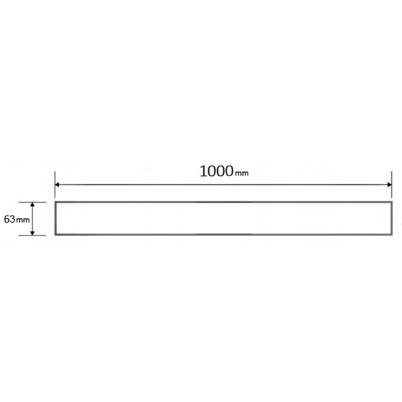 Mexen Flat M12 maskownica do odpływu liniowego 100 cm, gun gray szczotkowany - 1E21100