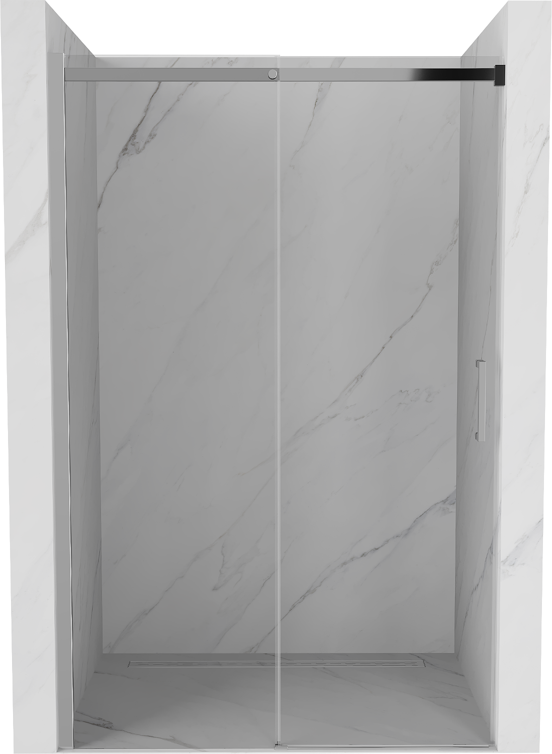 Mexen Omega drzwi prysznicowe rozsuwane 140 cm, transparent, chrom - 825-140-000-01-00