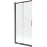 Mexen Fox parawan nawannowy 2-skrzydłowy przesuwny 85 x 150 cm, transparent, gun gray szczotkowany - 891-085-002-66-00
