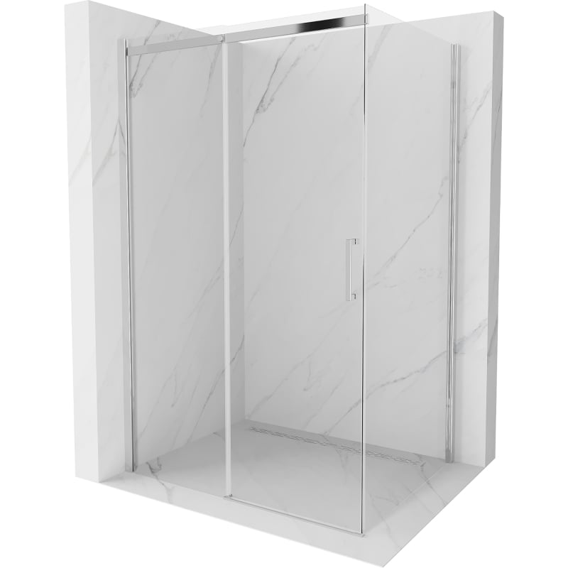 Mexen Omega kabina prysznicowa rozsuwana 110 x 80 cm, transparent, chrom - 825-110-080-01-00