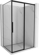 Mexen Rox kabina prysznicowa rozsuwana prawa 130 x 100 cm, czarna ramka, czarna - 8C2-130-100-70-70-P