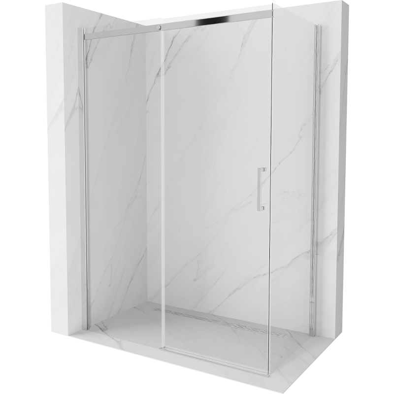 Mexen Omega kabina prysznicowa rozsuwana 130 x 70 cm, transparent, chrom - 825-130-070-01-00