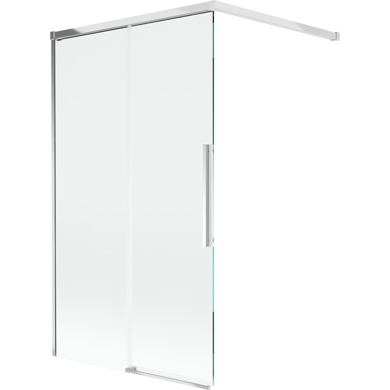 Mexen Rox parawan nawannowy 2-skrzydłowy rozsuwany 100 x 150 cm, transparent, chrom - 8C9-100-003-01-00