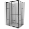 Mexen Rox kabina prysznicowa rozsuwana lewa 115 x 80 cm, czarna kratka, czarna -  8C2-115-080-70-77-L