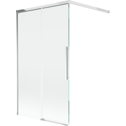 Mexen Rox parawan nawannowy 2-skrzydłowy rozsuwany 140 x 150 cm, transparent, chrom - 8C9-140-003-01-00