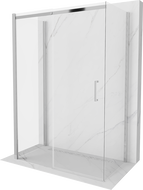 Mexen Omega-3S kabina prysznicowa 3-ścienna, rozsuwana 140 x 80 cm, transparent, chrom - 825-140-080-01-00-3S