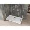 Mexen Omega kabina prysznicowa rozsuwana 130 x 70 cm, transparent, chrom + brodzik Flat - 825-130-070-01-00-4010