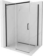 Mexen Omega kabina prysznicowa rozsuwana 100 x 80 cm, transparent, czarna - 825-100-080-70-00