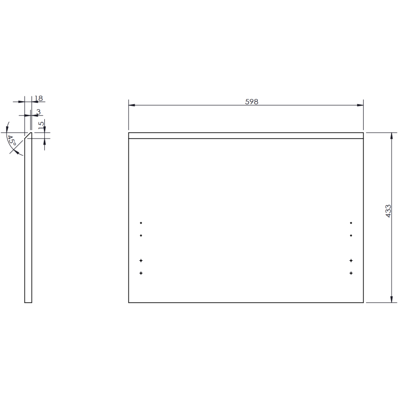Mexen Orio szafka łazienkowa 60 cm z umywalką Vela, 1 szuflada, czarna połysk/czarna mat - 91A10-06047-1-BF70-W23M71
