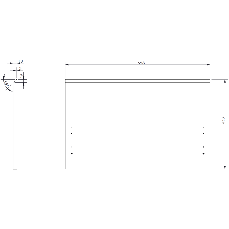 Mexen Orio szafka łazienkowa 70 cm z umywalką Vela, 1 szuflada, grafit mat/biała mat - 91A10-07047-1-BF66-W23M01