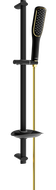 Mexen DB49 zestaw prysznicowy suwany, czarny/złoty - 785494584-57