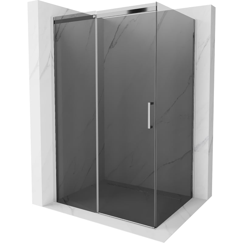 Mexen Omega kabina prysznicowa rozsuwana 100 x 70 cm, grafit, chrom - 825-100-070-01-40
