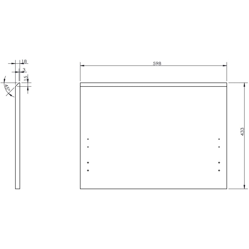 Mexen Rivel szafka łazienkowa 60 cm z umywalką Vela, 1 szuflada, ryflowana , grafit mat/biała mat - 91A20-06047-1-BF66-W23M01