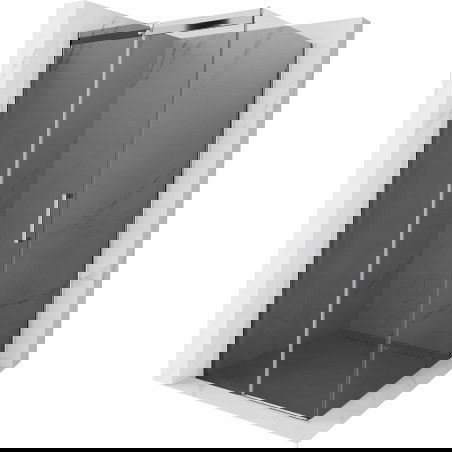 Mexen Omega kabina prysznicowa rozsuwana 100 x 100 cm, grafit, chrom - 825-100-100-01-40