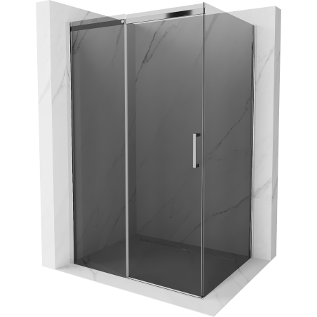 Mexen Omega kabina prysznicowa rozsuwana 130 x 90 cm, grafit, chrom - 825-130-090-01-40