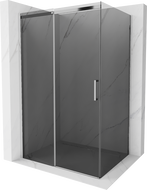 Mexen Omega kabina prysznicowa rozsuwana 140 x 100 cm, grafit, chrom - 825-140-100-01-40