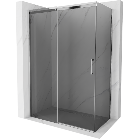 Mexen Omega kabina prysznicowa rozsuwana 150 x 80 cm, grafit, chrom - 825-150-080-01-40
