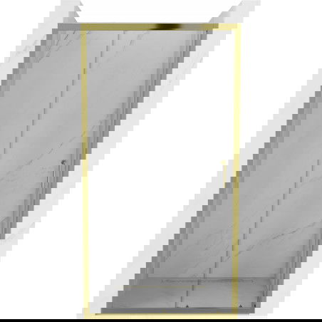 Mexen Apia drzwi prysznicowe rozsuwane 90 cm, transparent, złote - 845-090-000-50-00