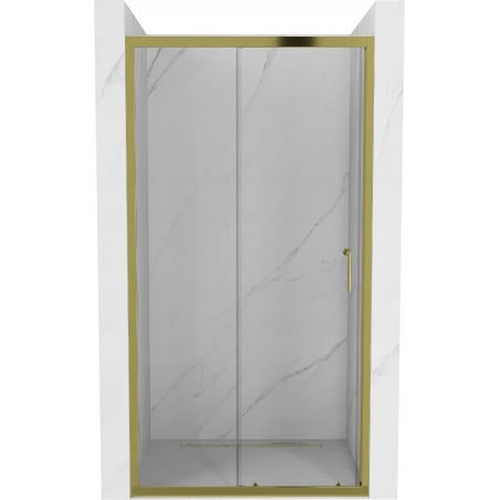 Mexen Apia drzwi prysznicowe rozsuwane 105 cm, transparent, złote - 845-105-000-50-00