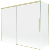 Mexen Rox parawan nawannowy 2-skrzydłowy rozsuwany 190 + 80 x 150 cm, transparent, złoty szczotkowany - 8C9-190-080-55-00