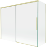 Mexen Rox parawan nawannowy 2-skrzydłowy rozsuwany 190 + 90 x 150 cm, transparent, złoty szczotkowany - 8C9-190-090-55-00