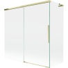 Mexen Rox L parawan nawannowy 2-skrzydłowy rozsuwany 160 + 70 x 150 cm, transparent, złoty - 8C9L-160-070-50-00