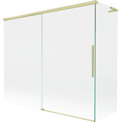 Mexen Rox L parawan nawannowy 2-skrzydłowy rozsuwany 180 + 90 x 150 cm, transparent, złoty szczotkowany - 8C9L-180-090-55-00