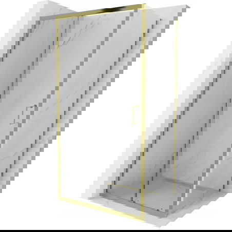 Mexen Apia kabina prysznicowa rozsuwana 110 x 70 cm, transparent, złota - 840-110-070-50-00