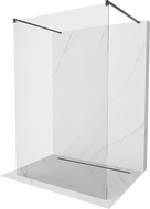 Mexen Kioto ścianka prysznicowa wolnostojąca 130 x 200 cm, transparent 8 mm, czarna - 800-130-002-70-00