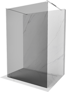 Mexen Kioto ścianka prysznicowa wolnostojąca 110 x 200 cm, grafit 8 mm, chrom - 800-110-002-01-40