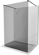 Mexen Kioto ścianka prysznicowa wolnostojąca 110 x 200 cm, grafit 8 mm, czarna - 800-110-002-70-40