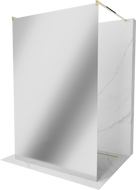 Mexen Kioto ścianka prysznicowa wolnostojąca 100 x 200 cm, lustro 8 mm, złota - 800-100-002-50-50