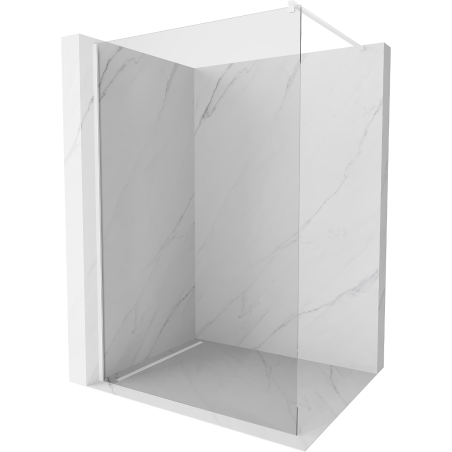 Mexen Kioto ścianka prysznicowa Walk-in 90 x 200 cm, transparent 8 mm, biała - 800-090-101-20-00