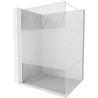 Mexen Kioto ścianka prysznicowa Walk-in 90 x 200 cm, transparent/szron 8 mm, biała - 800-090-101-20-35