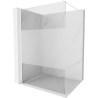 Mexen Kioto ścianka prysznicowa Walk-in 110 x 200 cm, transparent/szron 8 mm, biała - 800-110-101-20-35