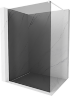 Mexen Kioto ścianka prysznicowa Walk-in 70 x 200 cm, grafit 8 mm, biała - 800-070-101-20-40