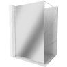 Mexen Kioto ścianka prysznicowa Walk-in 90 x 200 cm, lustro 8 mm, biała - 800-090-101-20-50