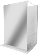 Mexen Kioto ścianka prysznicowa wolnostojąca 120 x 200 cm, lustro 8 mm, biała - 800-120-002-20-50