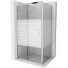 Mexen Apia kabina prysznicowa rozsuwana 95 x 70 cm, pasy, chrom - 840-095-070-01-20