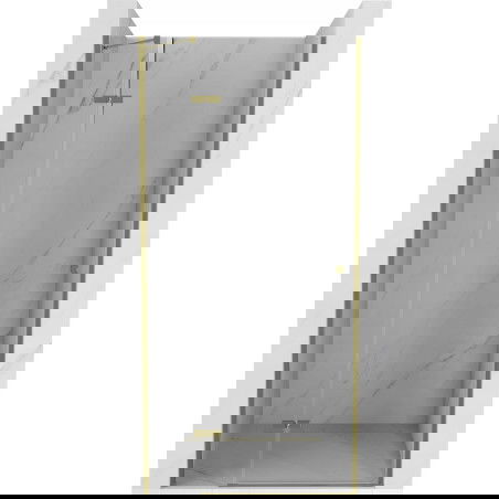 Mexen Roma drzwi prysznicowe uchylne 80 cm, transparent, złote - 854-080-000-50-00