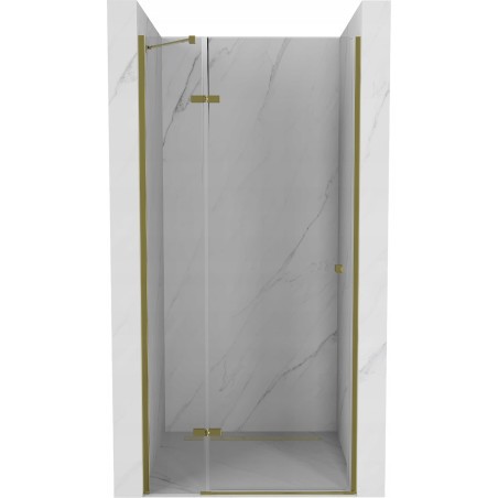 Mexen Roma drzwi prysznicowe uchylne 100 cm, transparent, złote - 854-100-000-50-00