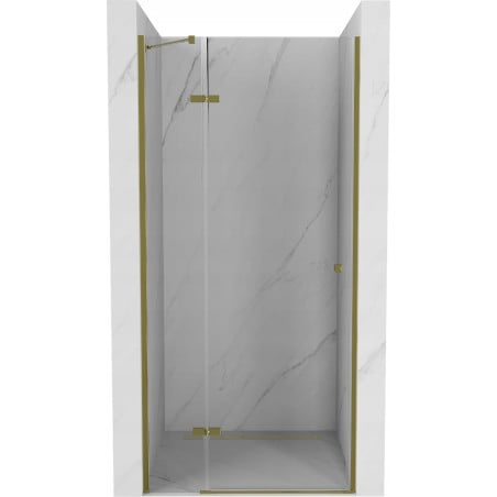 Mexen Roma drzwi prysznicowe uchylne 120 cm, transparent, złote - 854-120-000-50-00