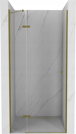 Mexen Roma drzwi prysznicowe uchylne 120 cm, transparent, złote - 854-120-000-50-00