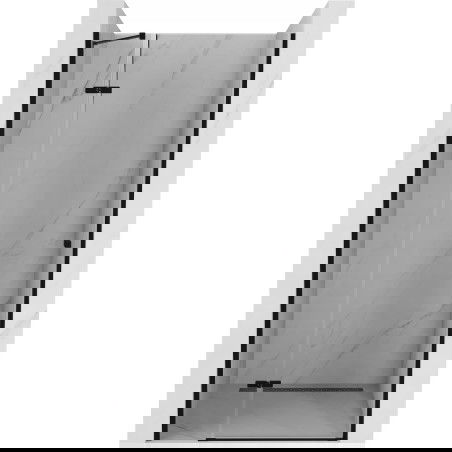 Mexen Roma drzwi prysznicowe uchylne 80 cm, transparent, czarne - 854-080-000-70-00