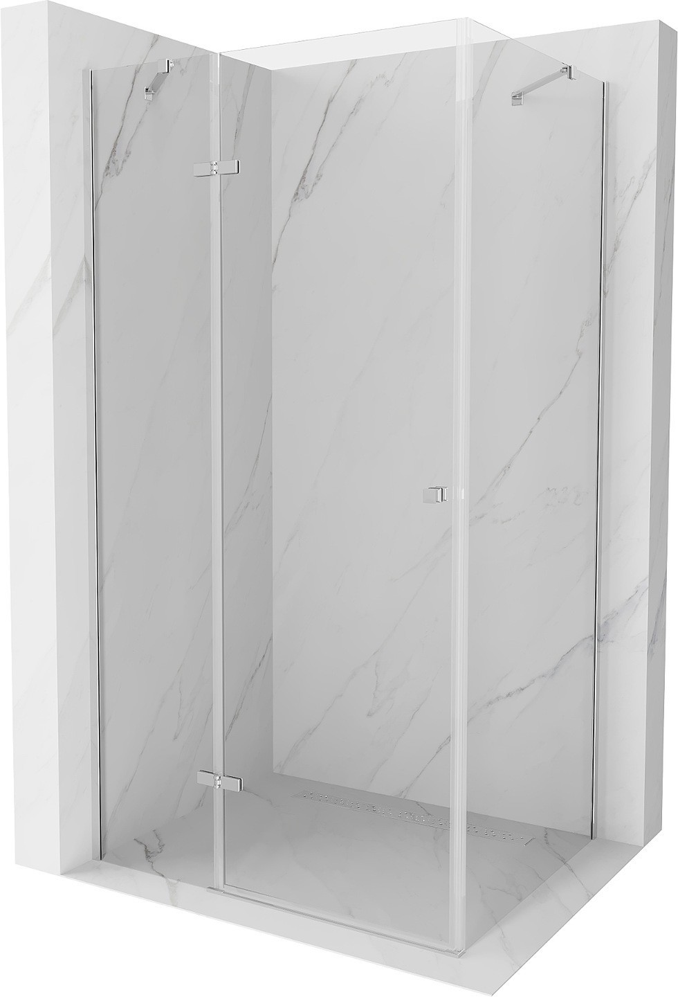 Mexen Roma kabina prysznicowa uchylna 80 x 70 cm, transparent, chrom - 854-080-070-01-00