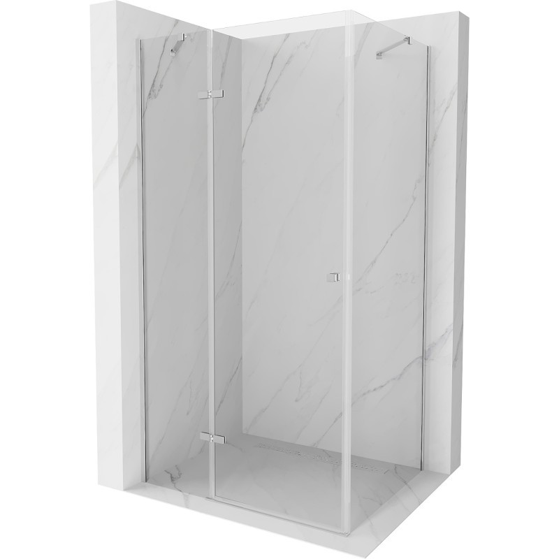 Mexen Roma kabina prysznicowa uchylna 80 x 100 cm, transparent, chrom - 854-080-100-01-00